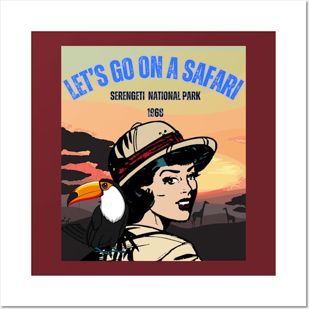 Let’s go on a safari Wall Art by Benjamin Customs